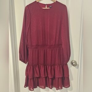 Burgundy Dress, Size Large